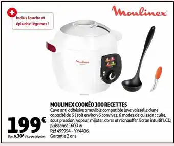 Auchan Moulinex cookéo 100 recettes offre