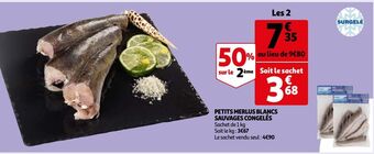 Auchan Petits merlus blancs sauvages congelés offre