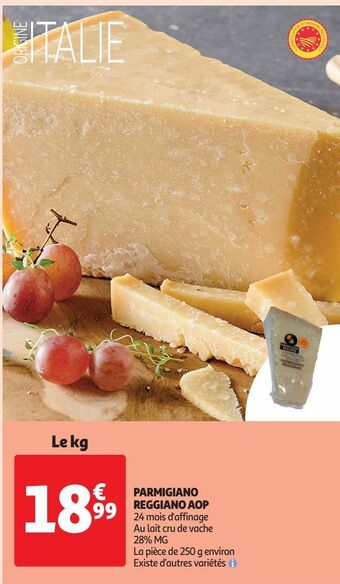 Auchan Supermarché Parmigiano reggiano aop offre