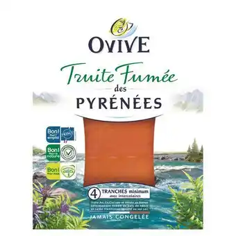 Auchan Supermarché Truite fumée des pyrénées ou d'aquitaine ovive offre