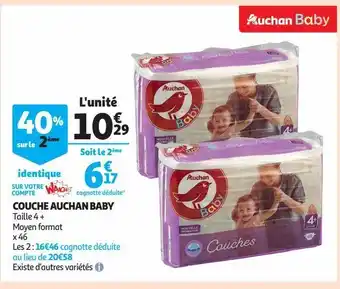 Couche auchan baby