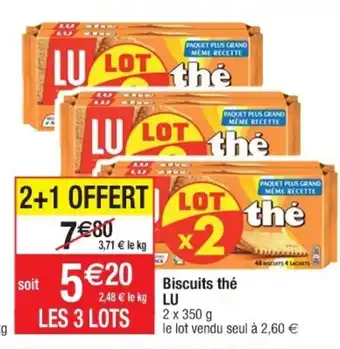 Cora x Carrefour Biscuits thè offre