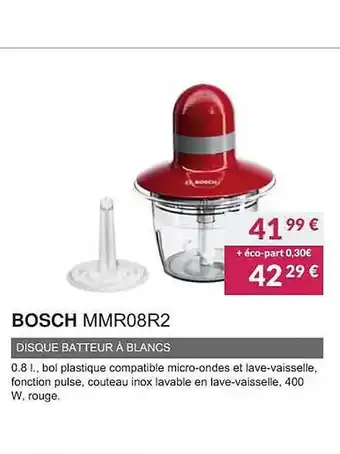 Copra Bosch mmr08r2 disque batteur à blancs offre