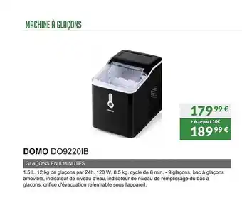 Machine à glaçons domo do3220ib