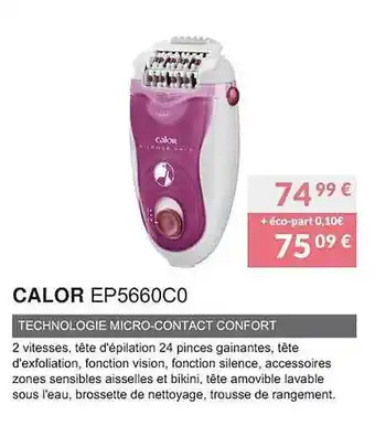 Calor ep5660c0 technologie micro-contact confort