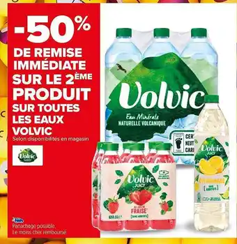 Carrefour Les eaux volvic offre