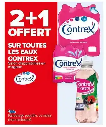 Carrefour Les eaux contrex offre