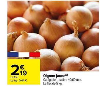 Carrefour Oignon jaune offre