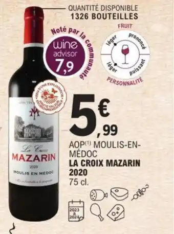 E.Leclerc La Croix Mazarin 2020 offre