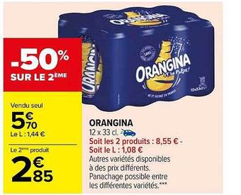 Carrefour Orangina offre