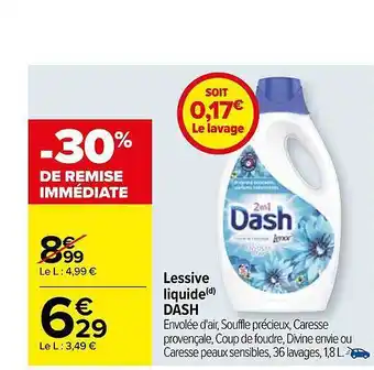 Carrefour Lessive liquide dash offre