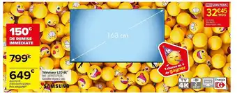 Carrefour Téléviseur led 4l samsung offre