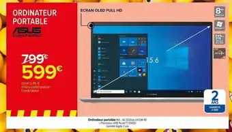 Carrefour Ordinateur portable asus offre