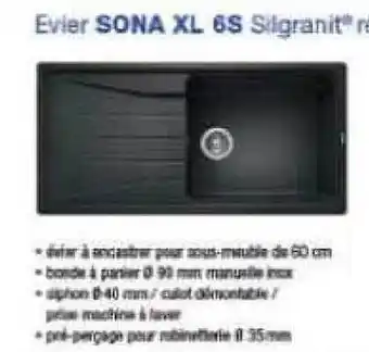 Copra Evier sona xl 6s offre