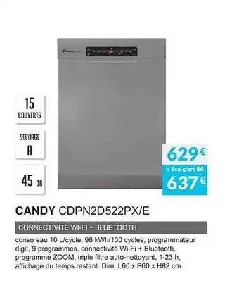 Copra Candy cdpn2d522px-e connectivité wifi + bluetooth offre