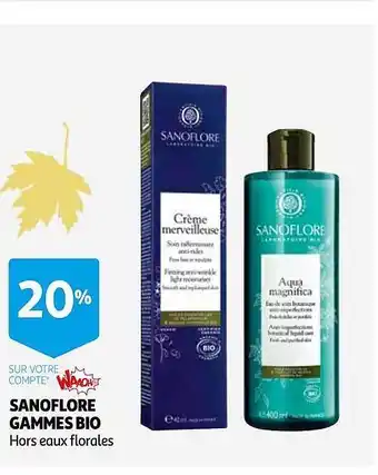Auchan Sanoflore gammes bio offre
