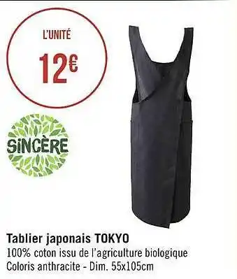 Casino Supermarchés Tablier japonais tokyo sincère offre