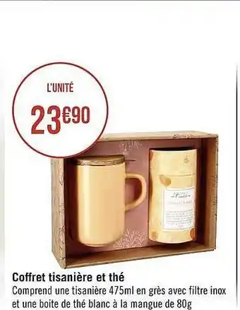 Casino Supermarchés Coffret tisanière et thé offre