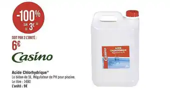 Casino Supermarchés Acide chlorhydrique casino offre