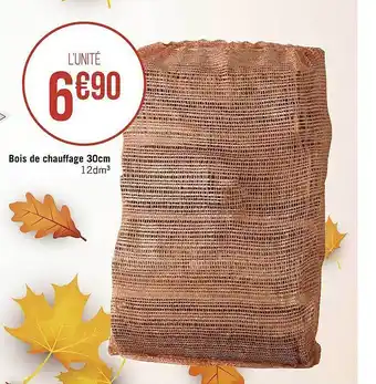 Casino Supermarchés Bois de chauffage 30 cm offre