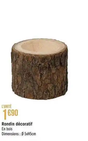 Rondin décoratif
