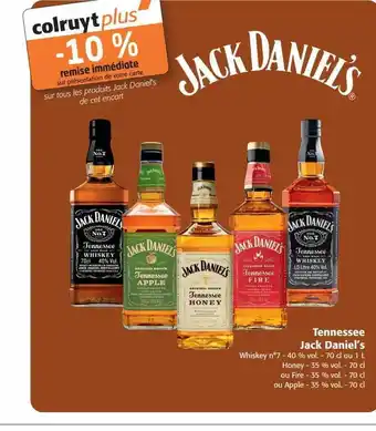 Colruyt Tennessee jack daniel's offre