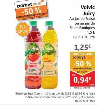 Colruyt Volvic juicy offre