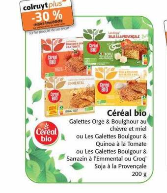 Colruyt Céréal bio offre