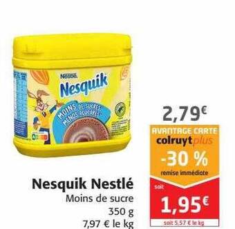 Colruyt Nesquik nestlé offre