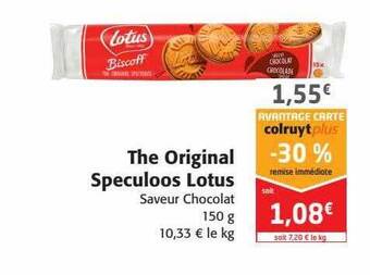 Colruyt The original speculoos lotus offre