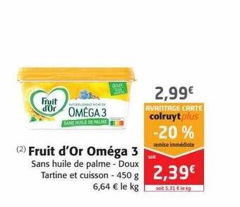 Colruyt Fruit d'or oméga 3 offre