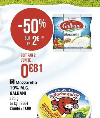 Casino Supermarchés Mozzarella offre