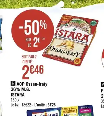Casino Supermarchés AOP Ossau-Iraty offre