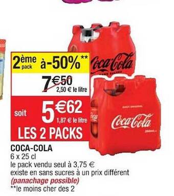 Cora x Carrefour Coca-cola offre
