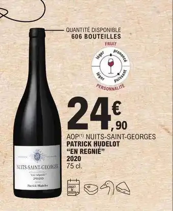 E.Leclerc Aop nuits-saint-georges patrick hudelot offre