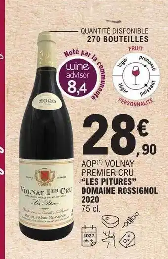 E.Leclerc Aop volnay premier cru offre