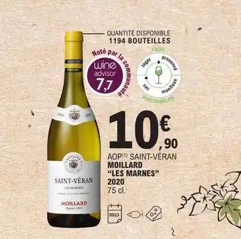 E.Leclerc Aop saint-véran moillard offre