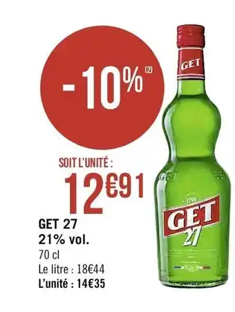 Casino Supermarchés Get 27 offre