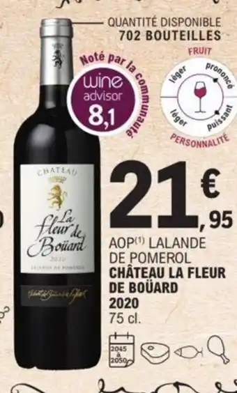 E.Leclerc Chateau La Fleur De Bouard 2020 offre