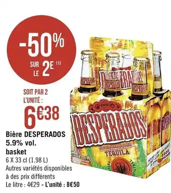 Casino Supermarchés Bière Desperados offre
