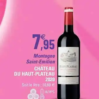 Montagne saint-émilion chùteau du haut-plateau 2020