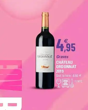 G20 Graves château ordonnat 2019 offre