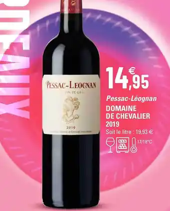 G20 Pessac-léognan domaine de chevalier 2019 offre