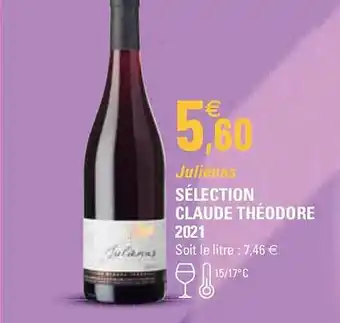 G20 Juliénas sélection claude théodore 2021 offre