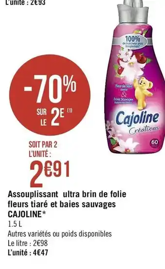 Assouplissant ultra brin de folie