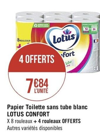 Casino Supermarchés Papier Toilette sans tube blanc offre