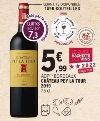 E.Leclerc Chateau Pey la tour 2019 offre