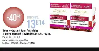 Casino Supermarchés Soin Hydratant Jour Anti-rides offre