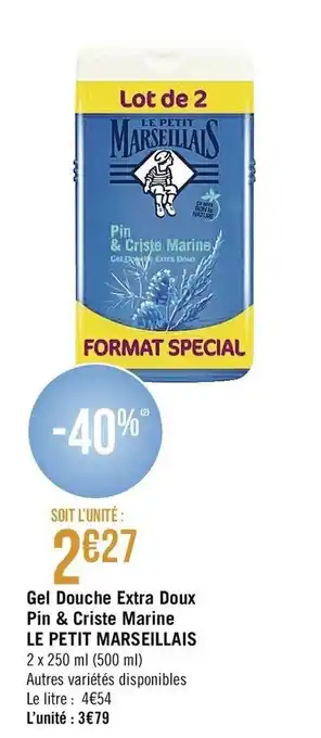 Gel Douche Extra Doux Pin & Criste Marine