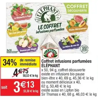 Cora x Carrefour Coffret infusions parfumées offre